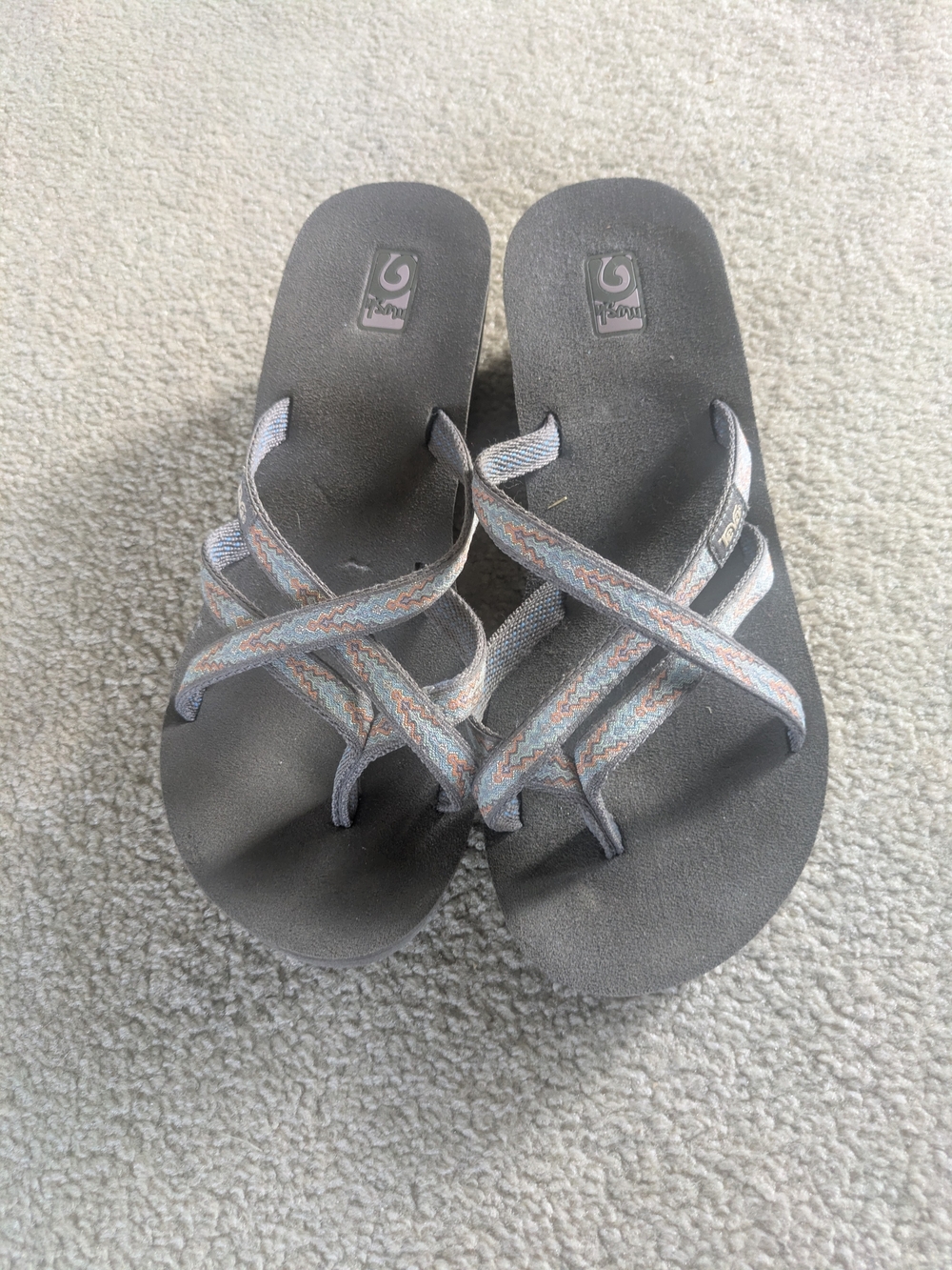 Teva Gray Strappy Sandals
